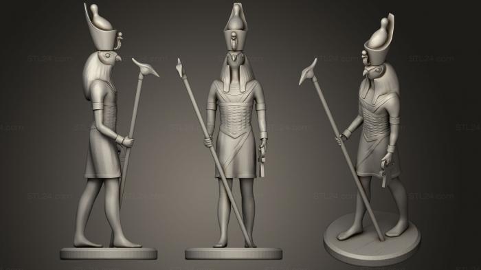 Figurines heroes, monsters and demons (Statue Of Ra, STKM_1239) 3D models for cnc